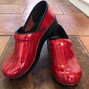 Red Dansko Clogs